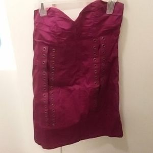 Nanette Lepore mini strapless dress